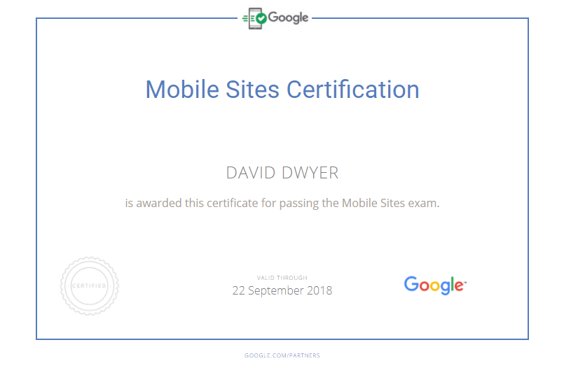Google Mobile Certified